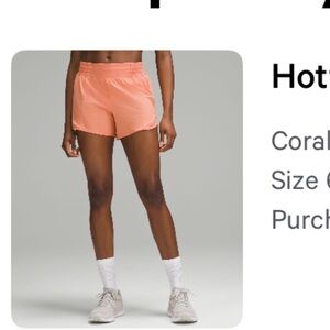 Women's Lululemon Running Shorts (Hotty Hot Short)